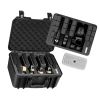 Hard Pistol Case, Heavy Duty Hard Gun Case with XPE Foam Lining