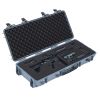 Hard Rifle Case, Lockable Rifle Case with 4 Layers Pre-cut Foams, 36 in. Gun Storage with Wheels