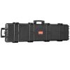 Rifle Hard Case with 3 Layers Fully-protective Foam, 50 inch lockable Hard Gun Case with Wheels