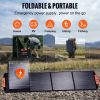 VEVOR Portable Monocrystalline Solar Panel, 200W Foldable Monocrystalline ETFE Solar Charger, 23% Efficiency Solar Panel with MC4 Output