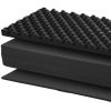 Hard Rifle Case, Lockable Rifle Case with Pre-cut Foams, 42 in Movable Gun Storage with Wheels