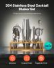 Cocktail Shaker Set 13 Pcs Bartender Kit Stainless Steel Bar Tool Set Silver