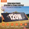 VEVOR Portable Monocrystalline Solar Panel, Monocrystallin120W Foldable ETFE Solar Charger, 23% Efficiency Solar Panel w/ Type C, DC 18V