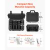 Hard Pistol Case, Heavy Duty Hard Gun Case with XPE Foam Lining