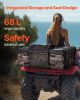 VEVOR ATV Rear Storage Bag, 68L ATV Rear Cargo Bag with Sponge Seat Cushion & Bottle Holder