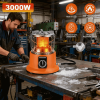 3000W 2 in 1 Portable Propane Heater & Stove - 360° Far-Infrared Heating with Stepless Flame Adjustment, Compatible with Butane/Isobutane