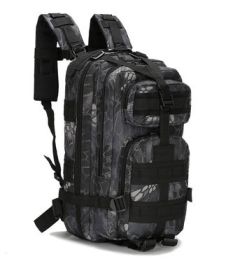 Outdoor Military Rucksacks Tactical Backpack for Sports, Camping, Trekking, Hiking, and Bolistics Bag (Option: Black python pattern)