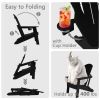 HDPE Folding Adirondack chair with Cup Holder, 2Pack