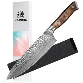 3 Piece Damascus Chef Knife Set With Full Tang G10 Handle. All knives are sold separately. (Option: Chef knife)