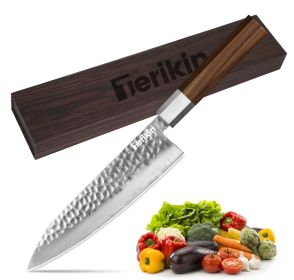 8 Inch Professional Chef's Knife w/ an Ultra Sharp Blade for cutting Meats, Vegetables, and Fruit. (Option: Chef knife)