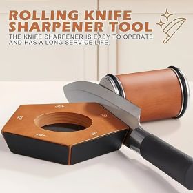 Rolling Knife Sharpener Kit 5 Magnetic Angles 12 Degrees, 15 Degrees, 17 Degrees, 19 Degrees, 22 Degrees. Professional Sharpening Tool (Option: 1PCS)