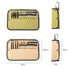 Outdoor Camping Cutlery Set With Storage Bag