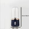 16 oz. Rechargeable Portable Juicer Home Small Power Juice Cup w/ 6-page Steel Knife Fight Guide