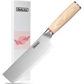Chopping Knife and Pairing Knife Made W/ High Carbon Stainless Steel Blades and Wooden Handle. Knives Sold Separately. (Option: Vegetable Knife)