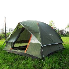 Waterproof camping tent (Option: Green)