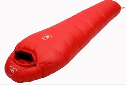 Goose Down And Down Sleeping Bag Outdoor Camping (Option: Red/400G)