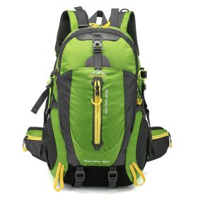 40L Mountaineering Bag Hiking Camping Backpack Travel Backpack (Option: Green)