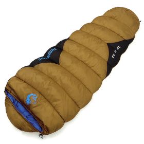 Outdoor  Fishing Autumn And Winter Camping Cotton Sleeping Bags (Option: 1500g Yellow/230x80x50cm)