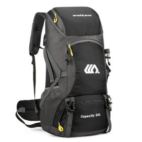 Camping Backpack for those who love the outdoors (Option: Black/50l)